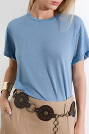 T-shirt in viscosa