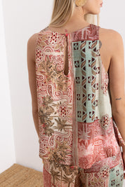 Top smanicato stampa patch