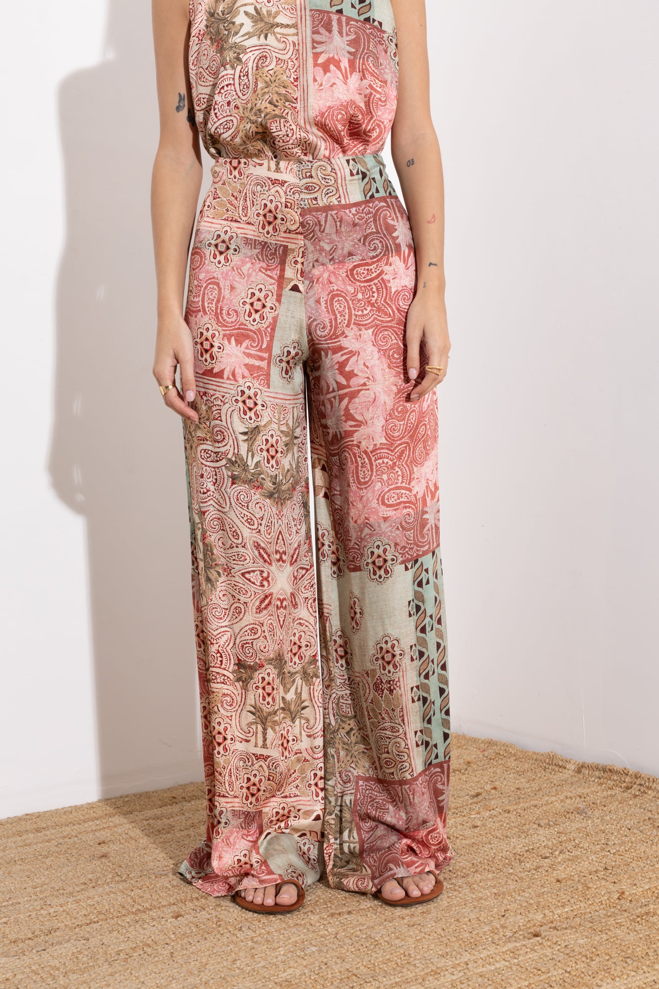 Pantalone stampa patch