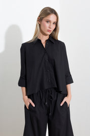Oversized cotton shirt