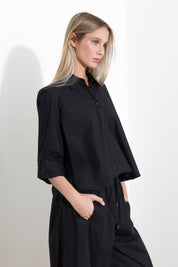 Oversized cotton shirt
