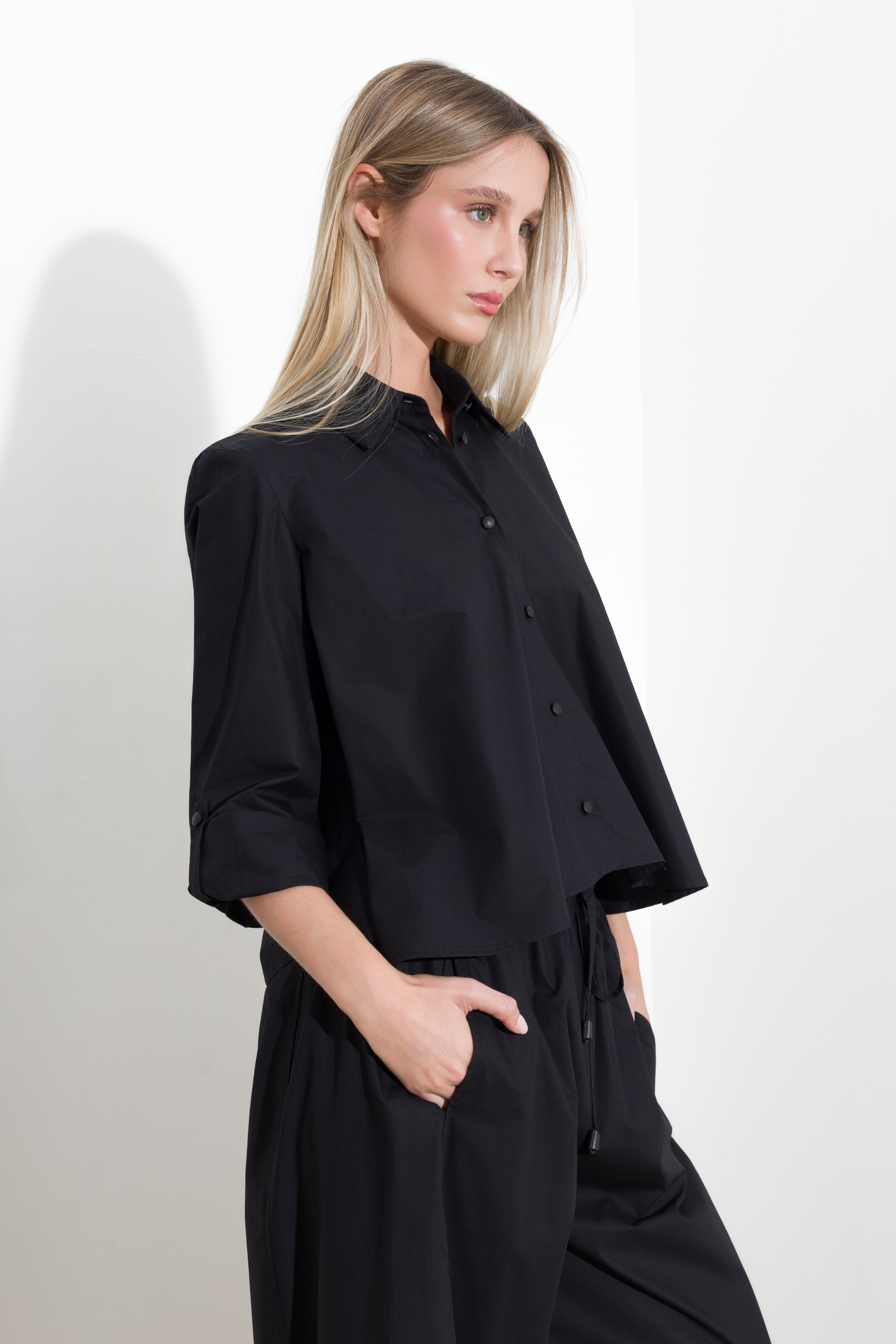 Oversized cotton shirt