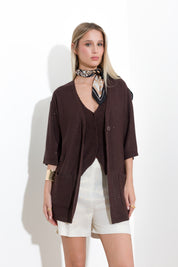 Cardigan con micro paillettes