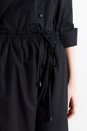 Pantalone over in cotone con coulisse