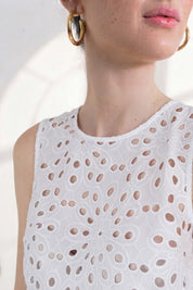 Crop top sangallo