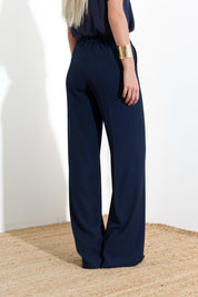 Diagonal fluid trousers