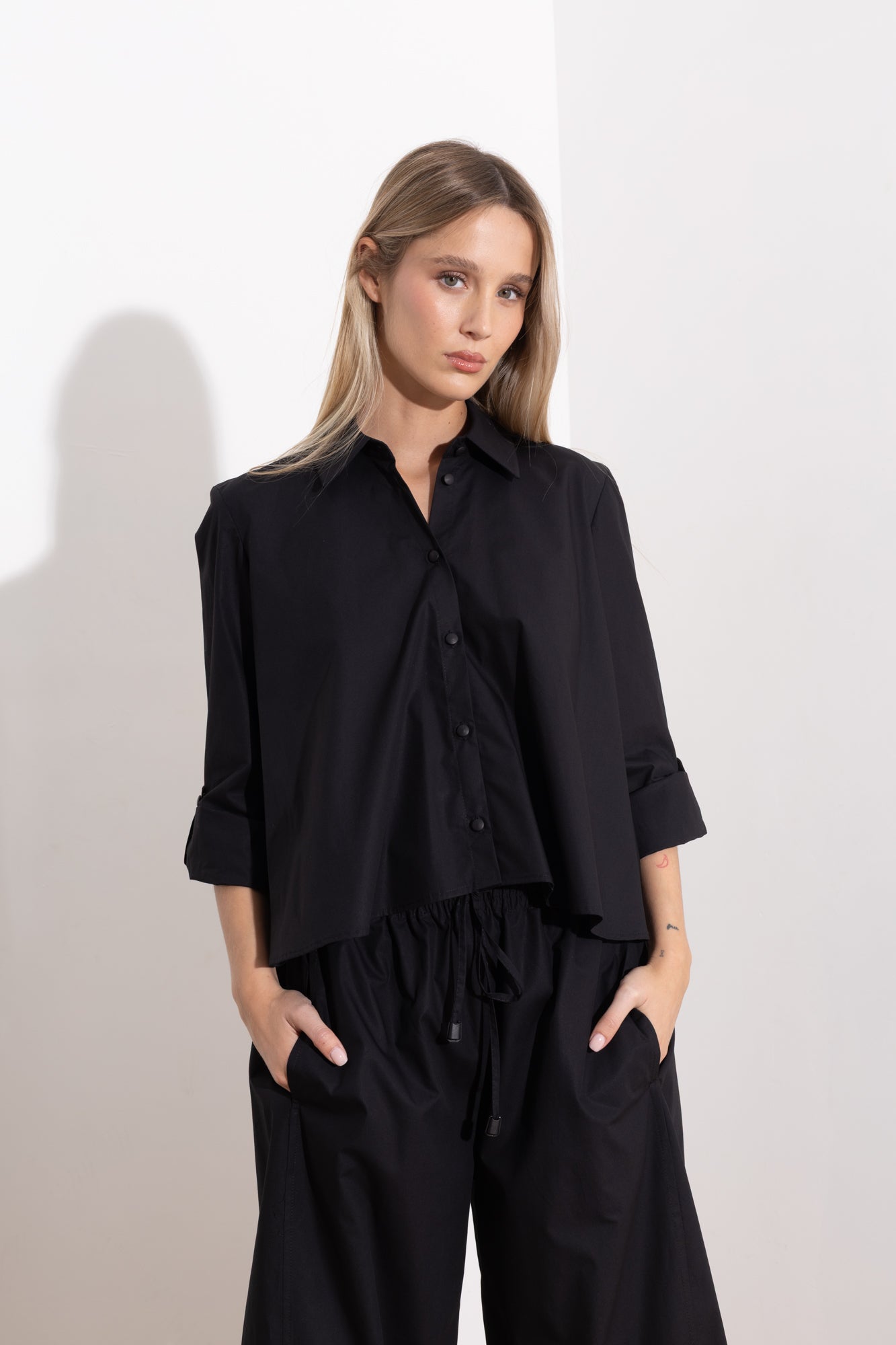 Camicia over in cotone