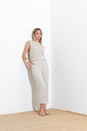Pantalone con risvolto