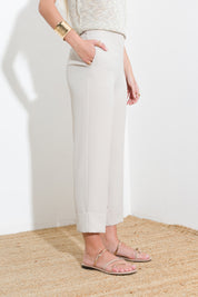 Pantalone con risvolto