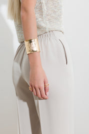 Pantalone con risvolto