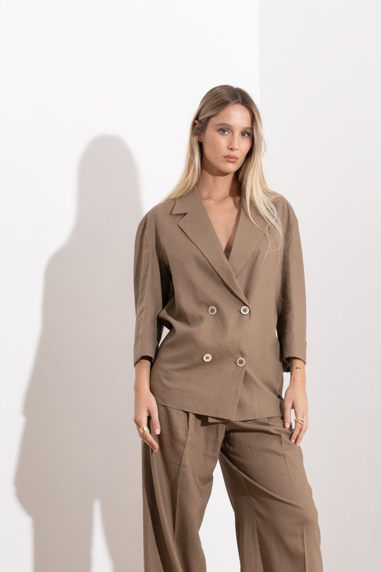 Viscose linen jacket