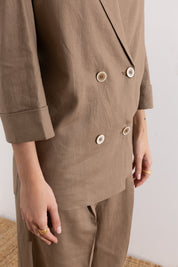 Viscose linen jacket