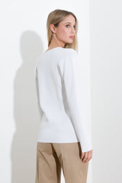 Viscose stockinette stitch cardigan