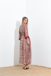 Long patterned dress