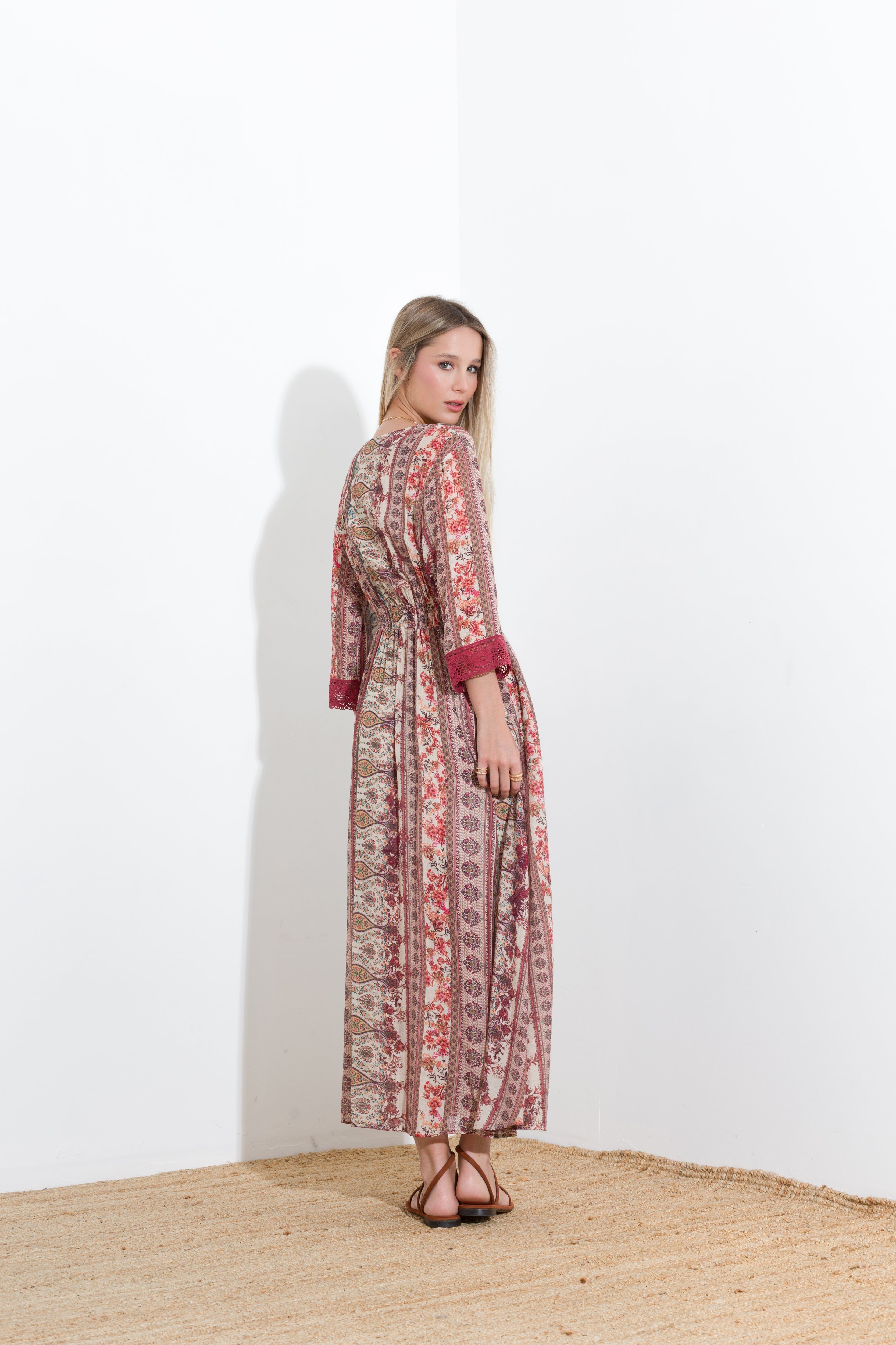 Long patterned dress