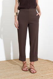 Pantalone con risvolto