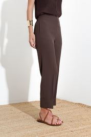 Pantalone con risvolto