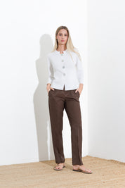 Trousers with elasticated waist