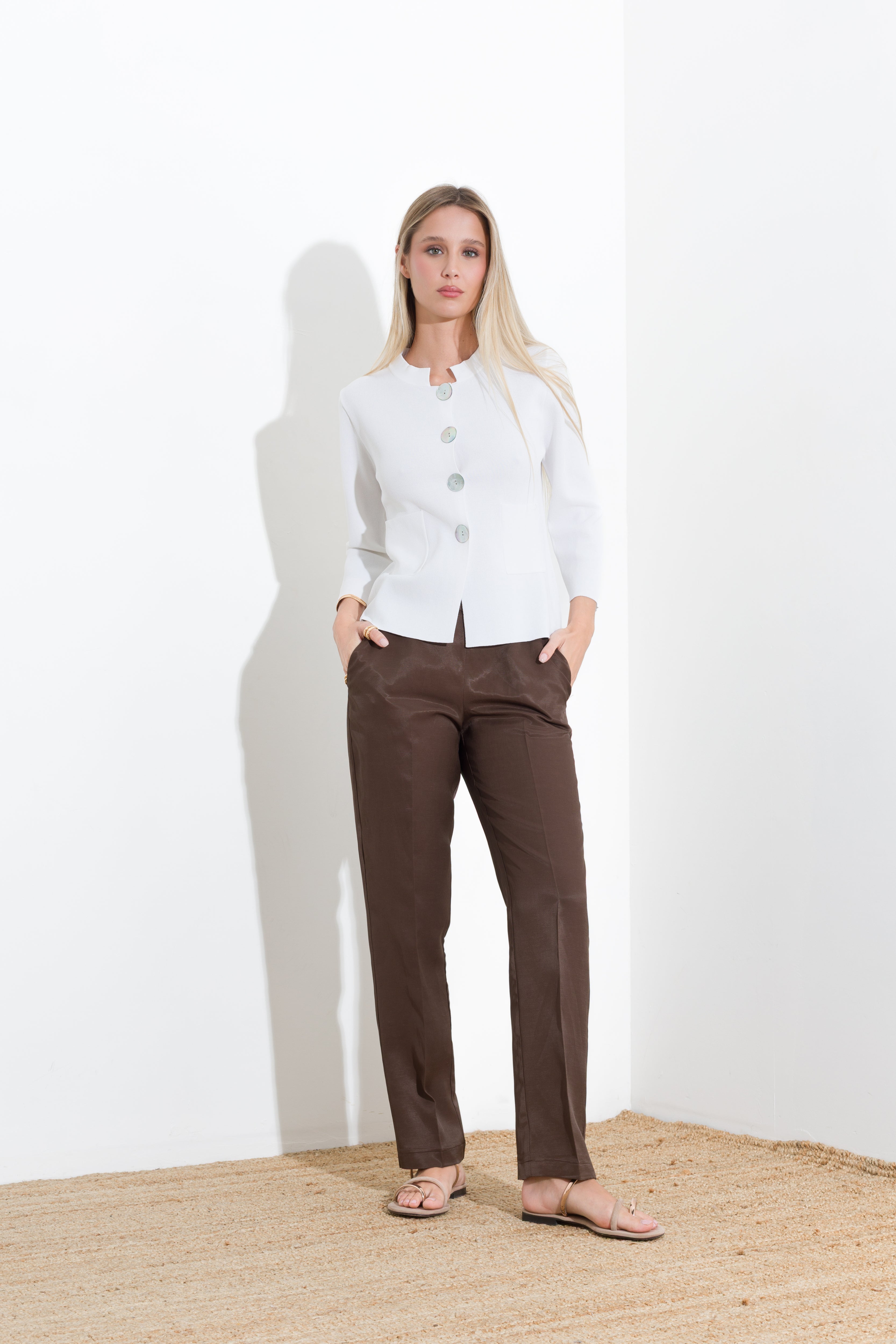 Trousers with elasticated waist