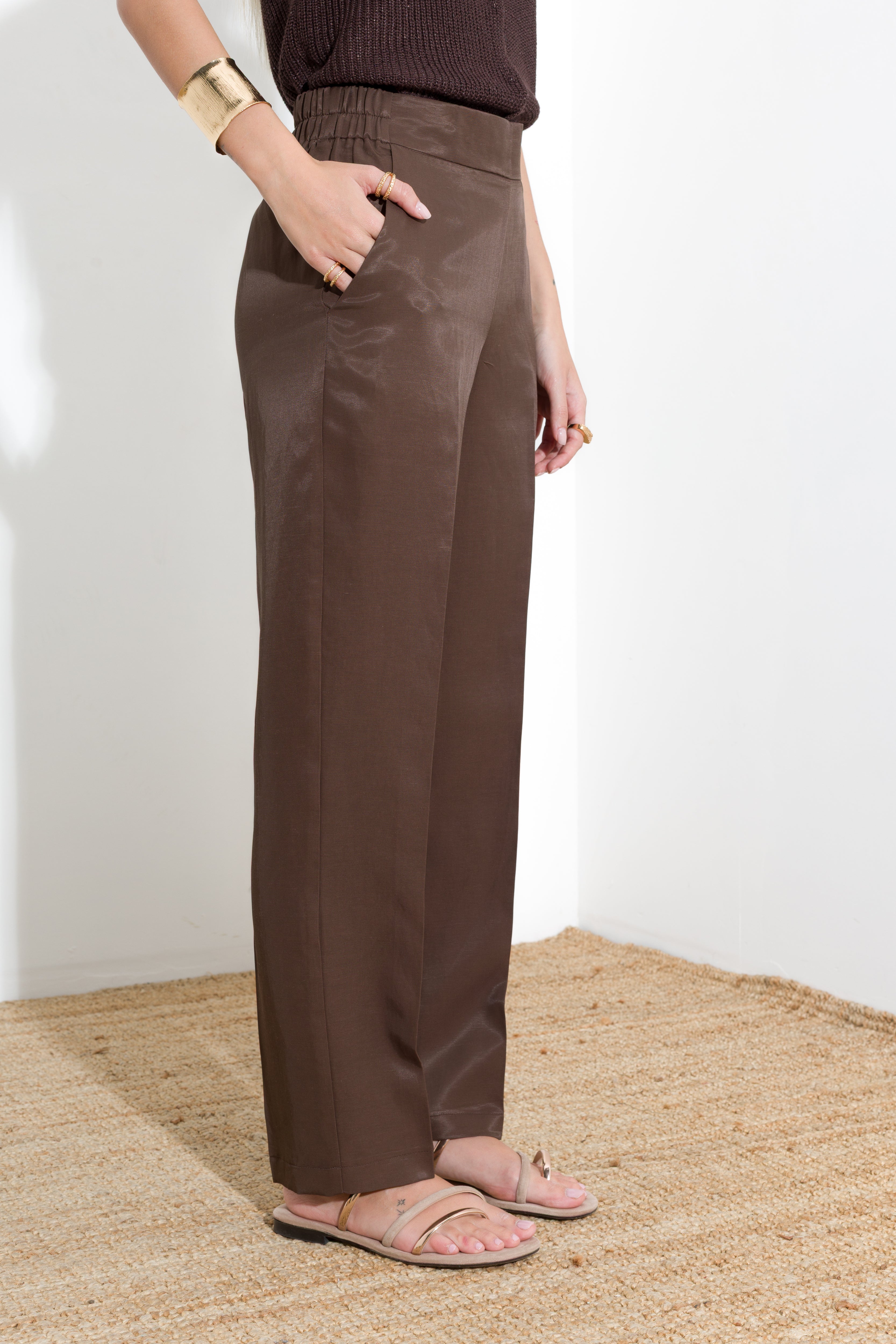 Trousers with elasticated waist