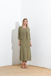 Knitted viscose cardigan