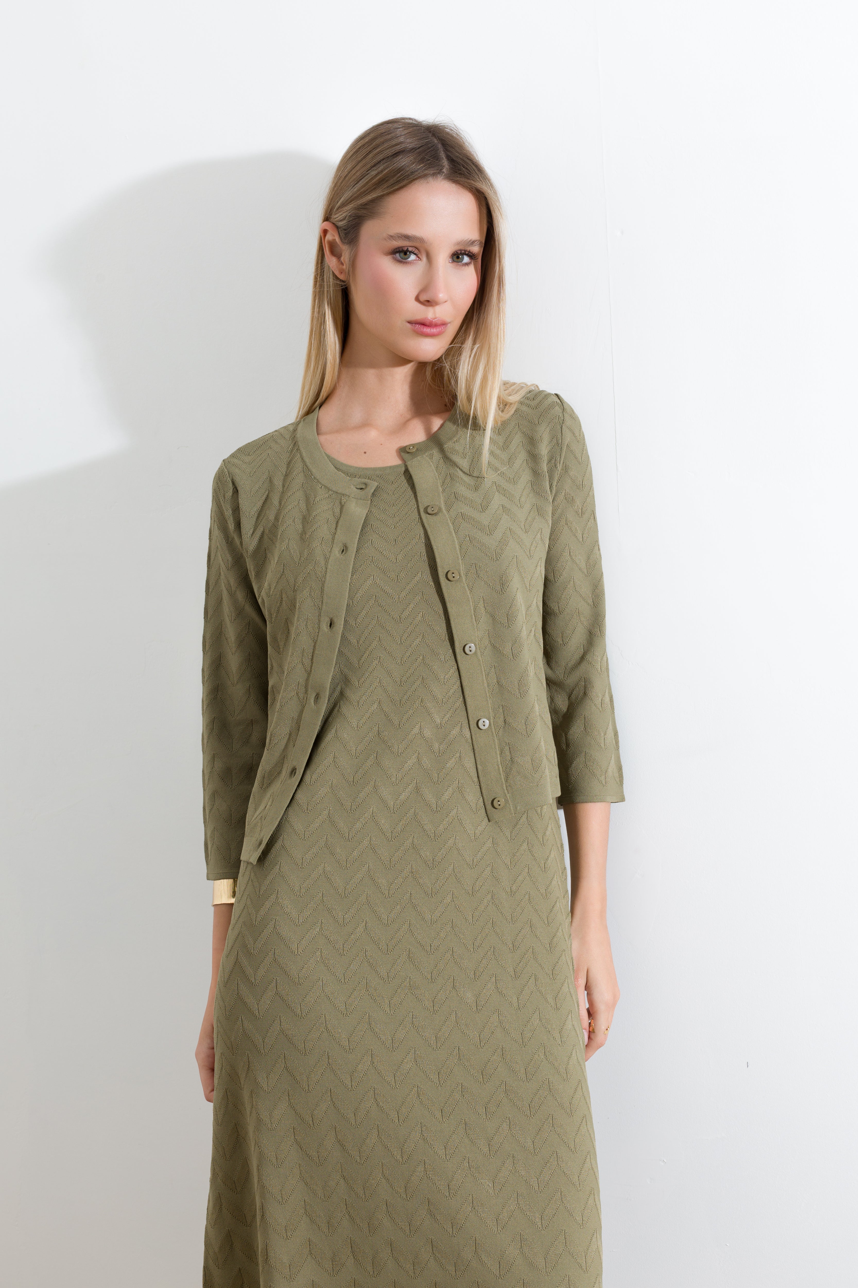 Cardigan in maglia viscosa