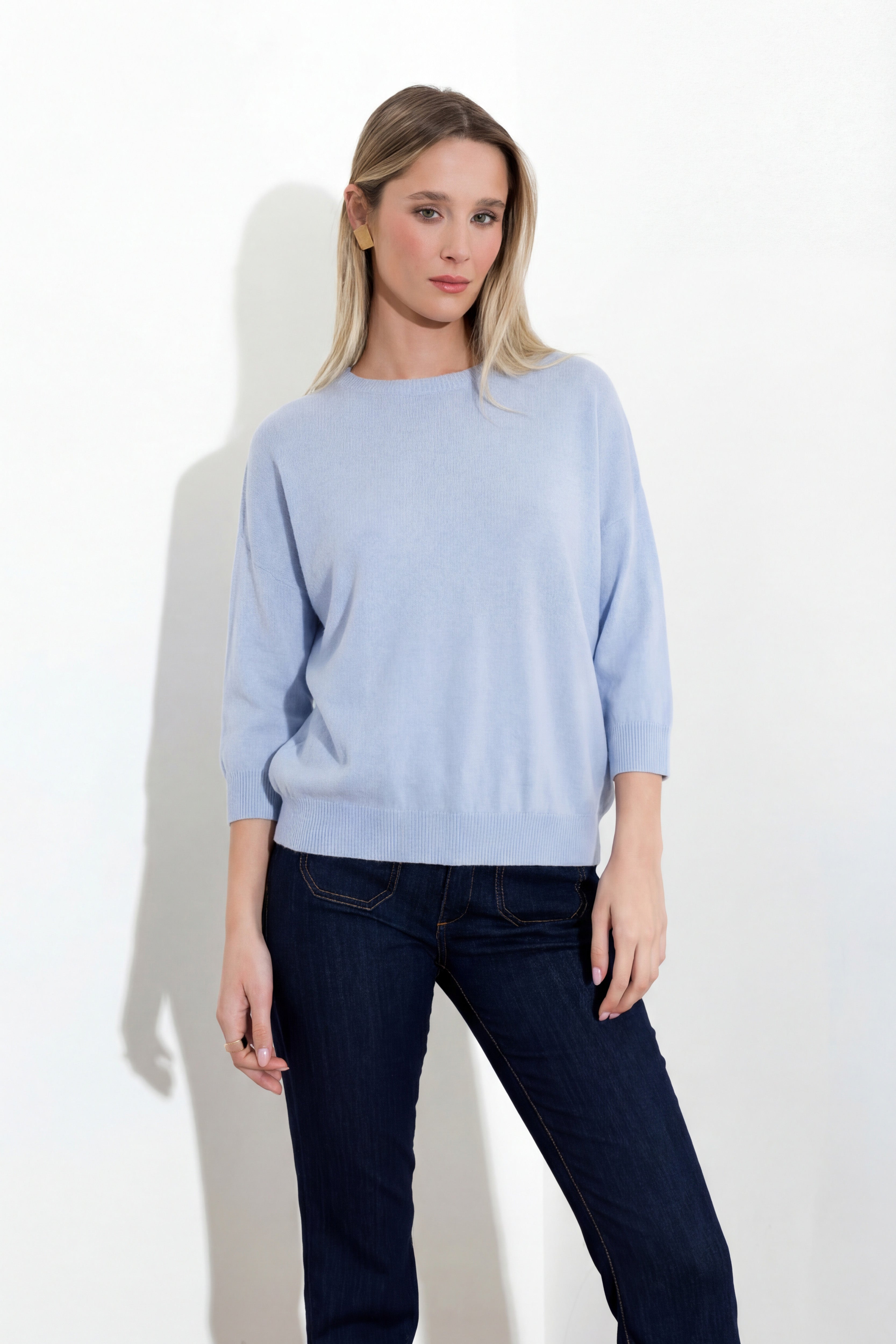 Maglia in cachemire a scatoletta FRIENDLY SWEATER - Compagnia Italiana