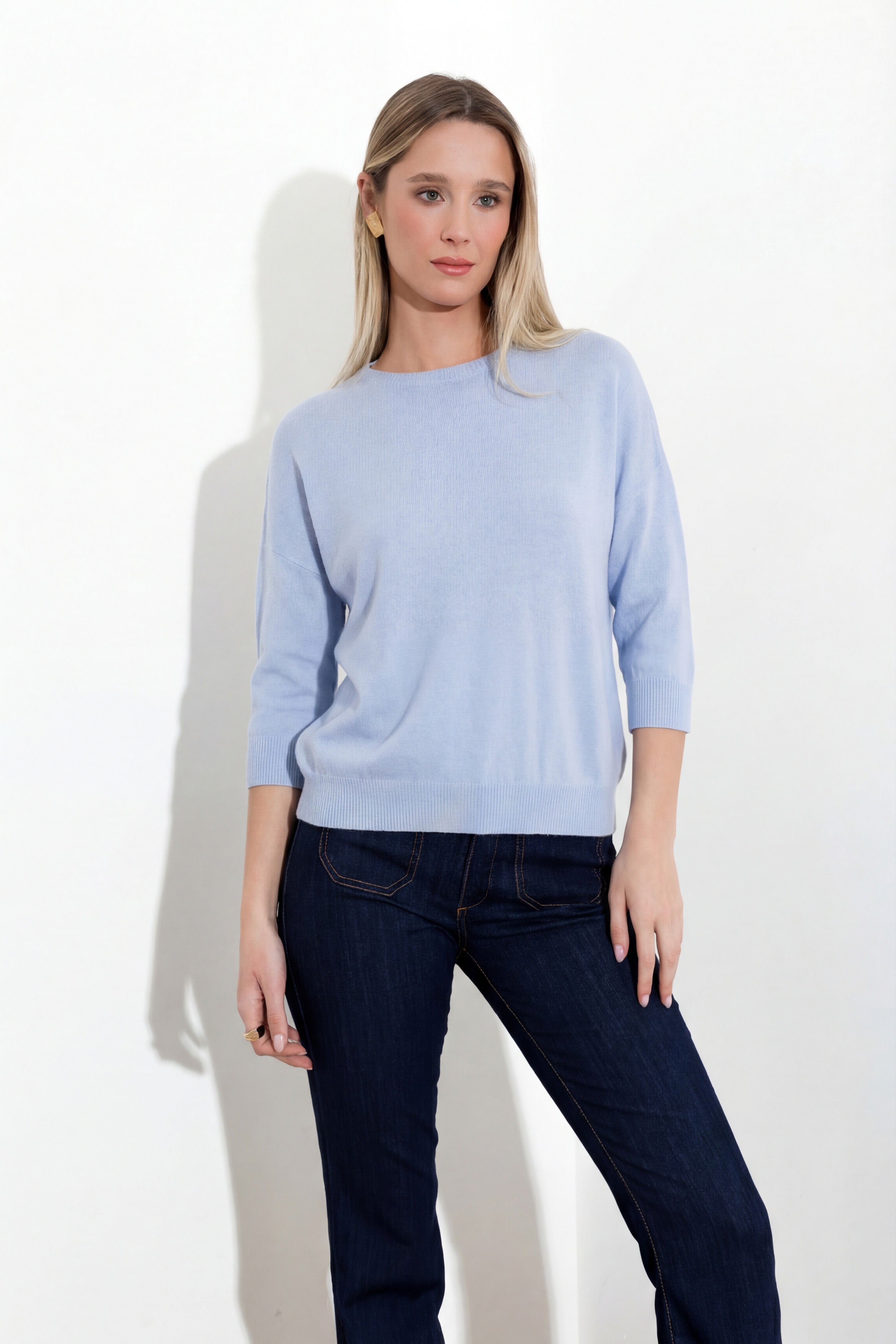 Maglia in cachemire a scatoletta FRIENDLY SWEATER - Compagnia Italiana