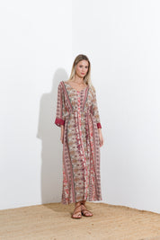 Long patterned dress
