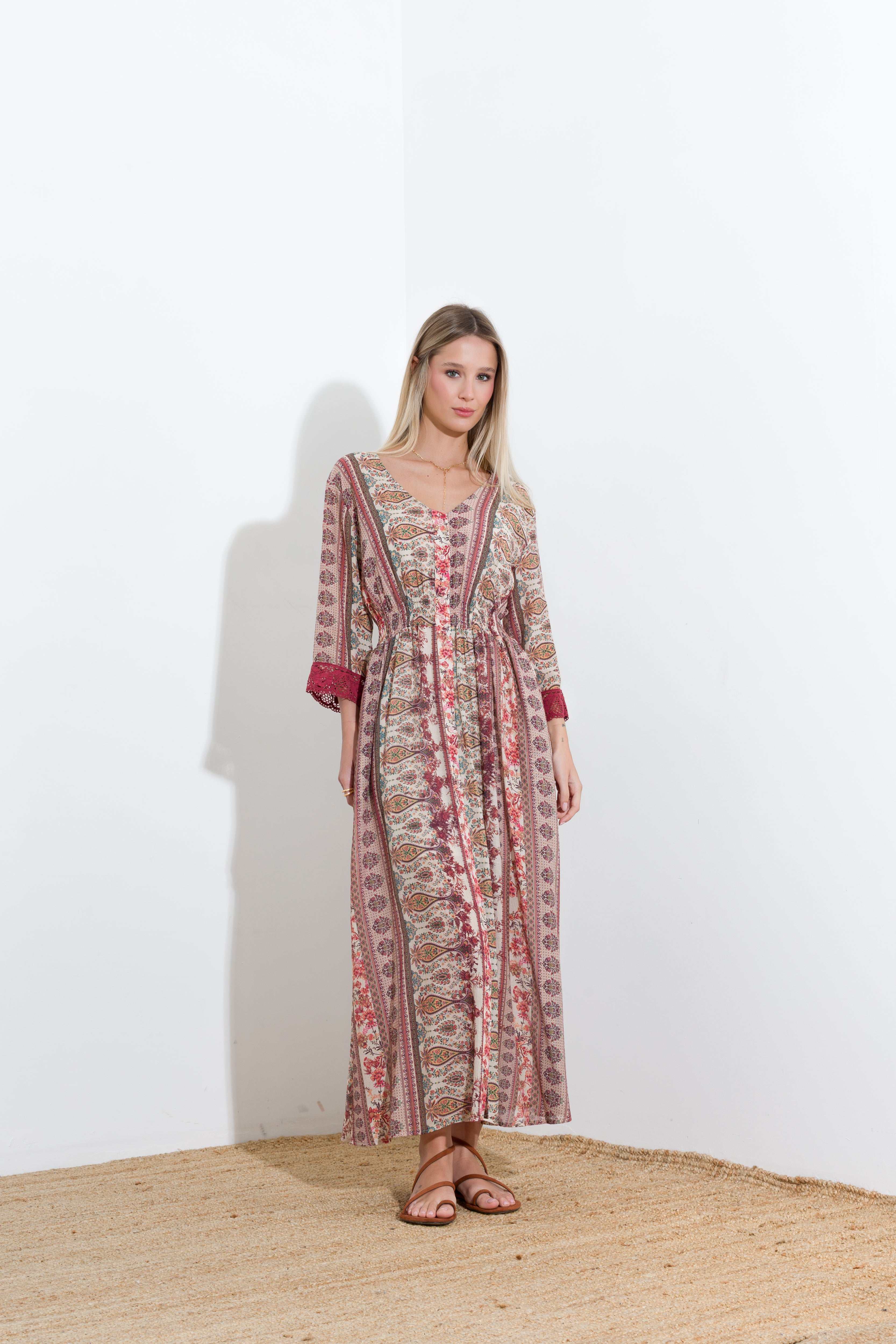 Long patterned dress