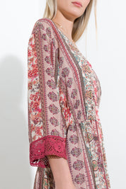 Long patterned dress