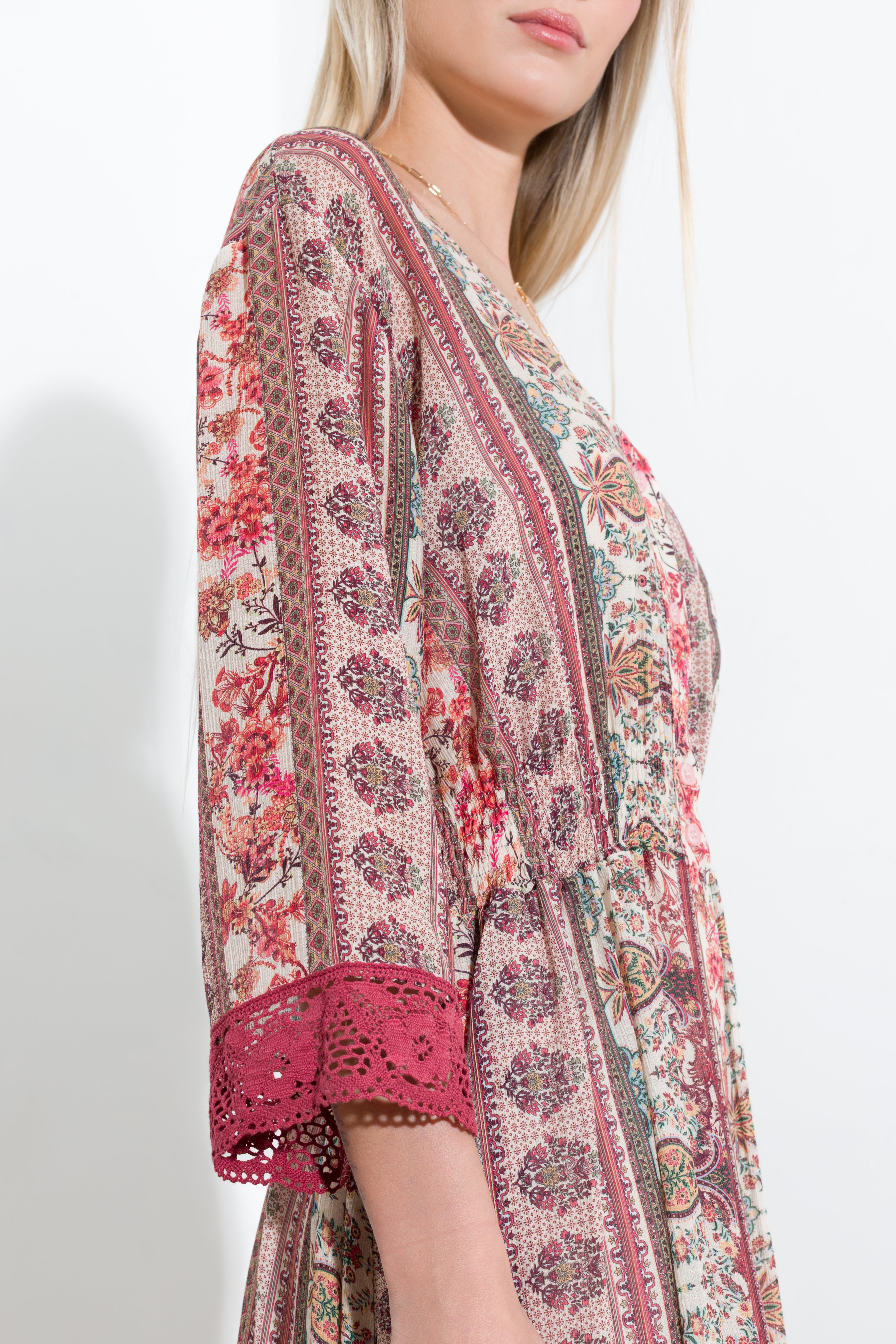 Long patterned dress