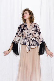Kimono con frangia