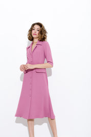 Abito midi in fluido diagonale - Compagnia Italiana