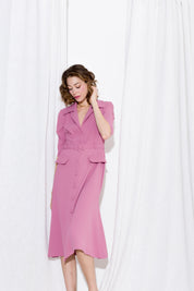 Abito midi in fluido diagonale - Compagnia Italiana