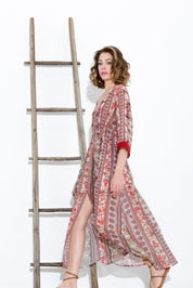 Long patterned dress