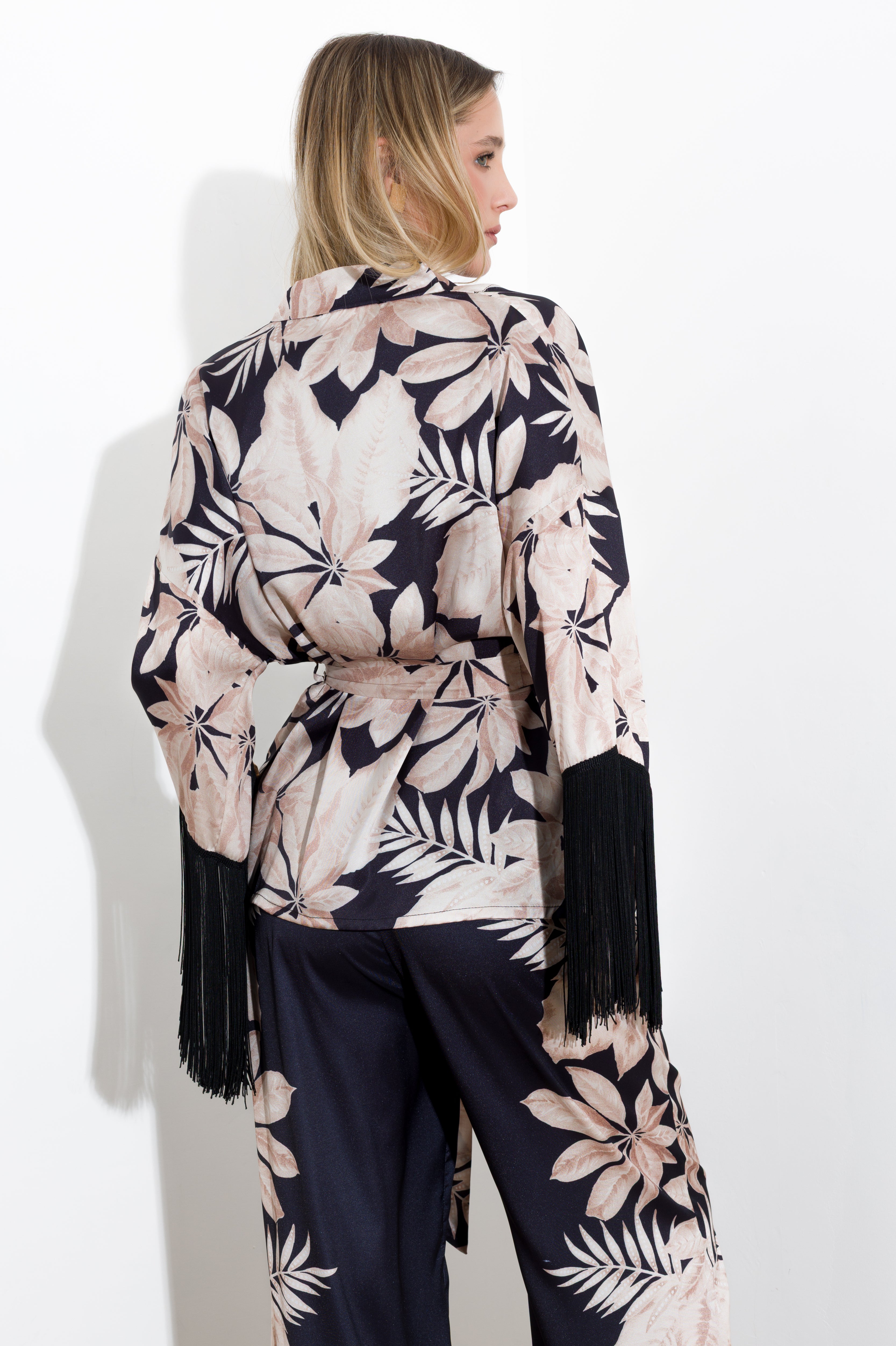 Kimono con frangia