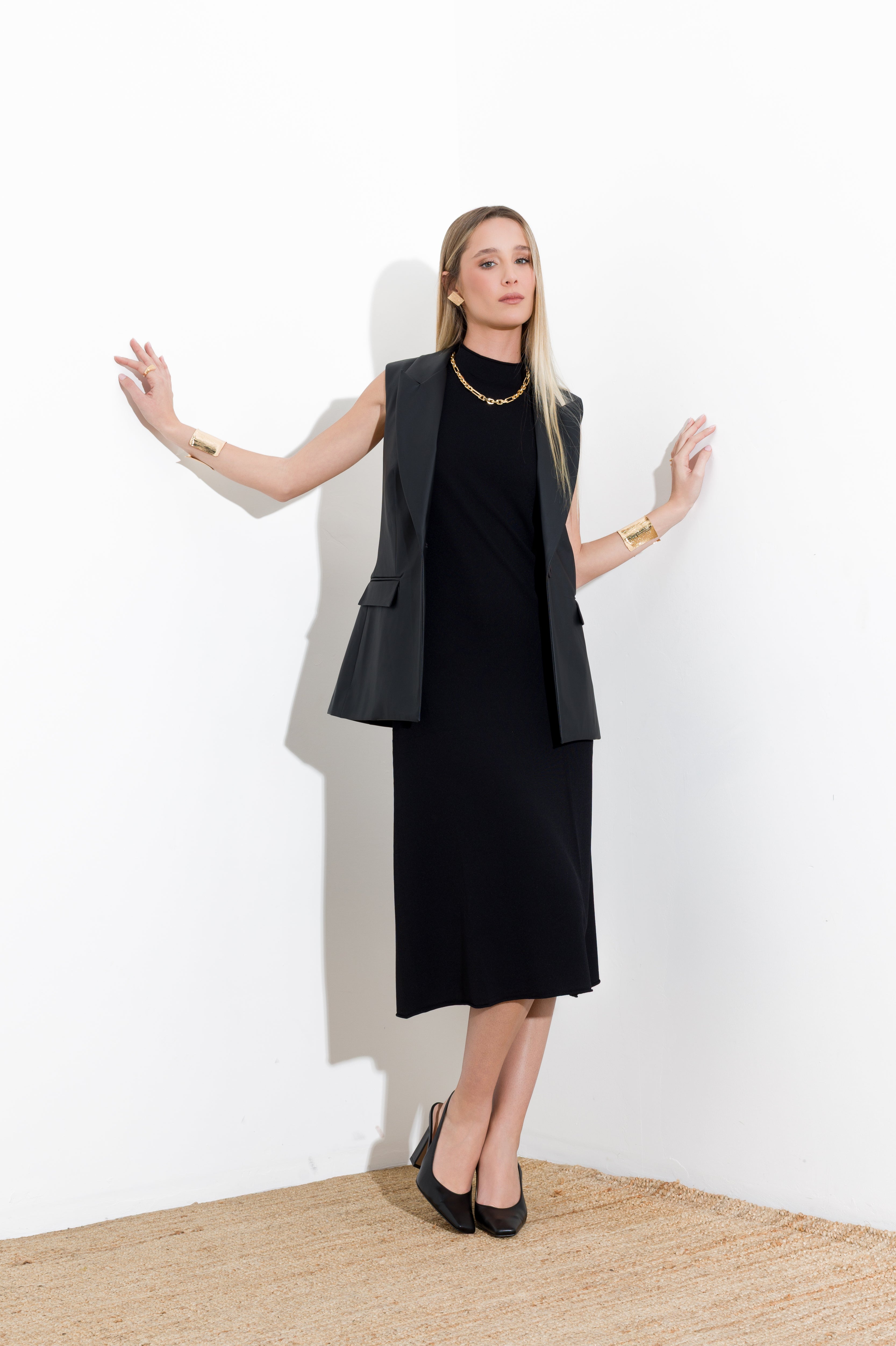 Abito midi in maglia