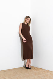 Abito midi in maglia