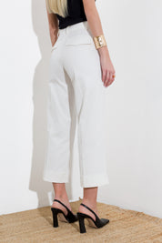 Pantalone in canvas di cotone