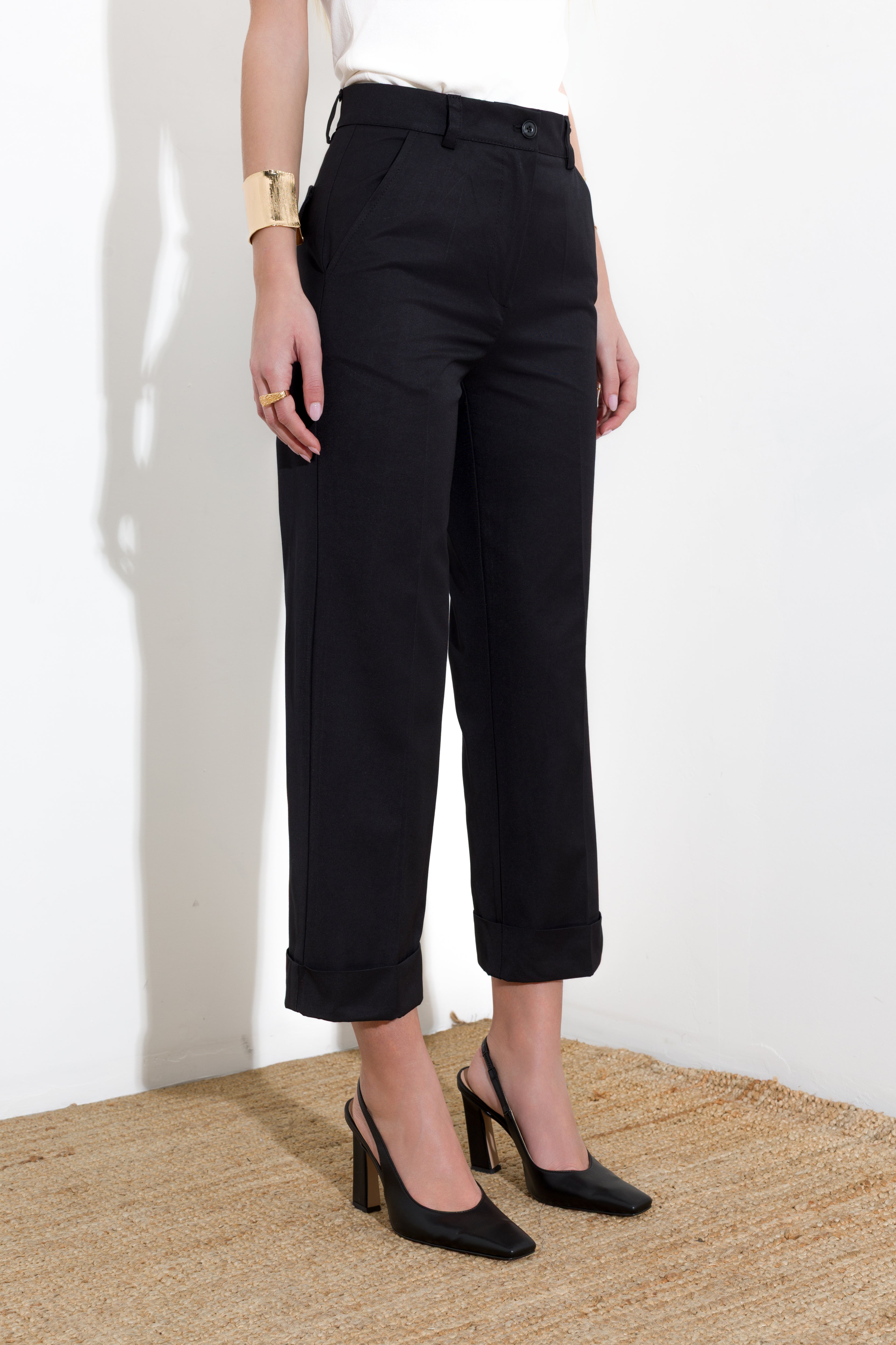 Pantalone in canvas di cotone