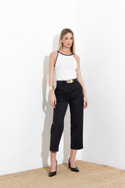 Pantalone in canvas di cotone