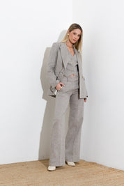 Linen and cotton vest