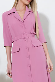 Abito midi in fluido diagonale - Compagnia Italiana