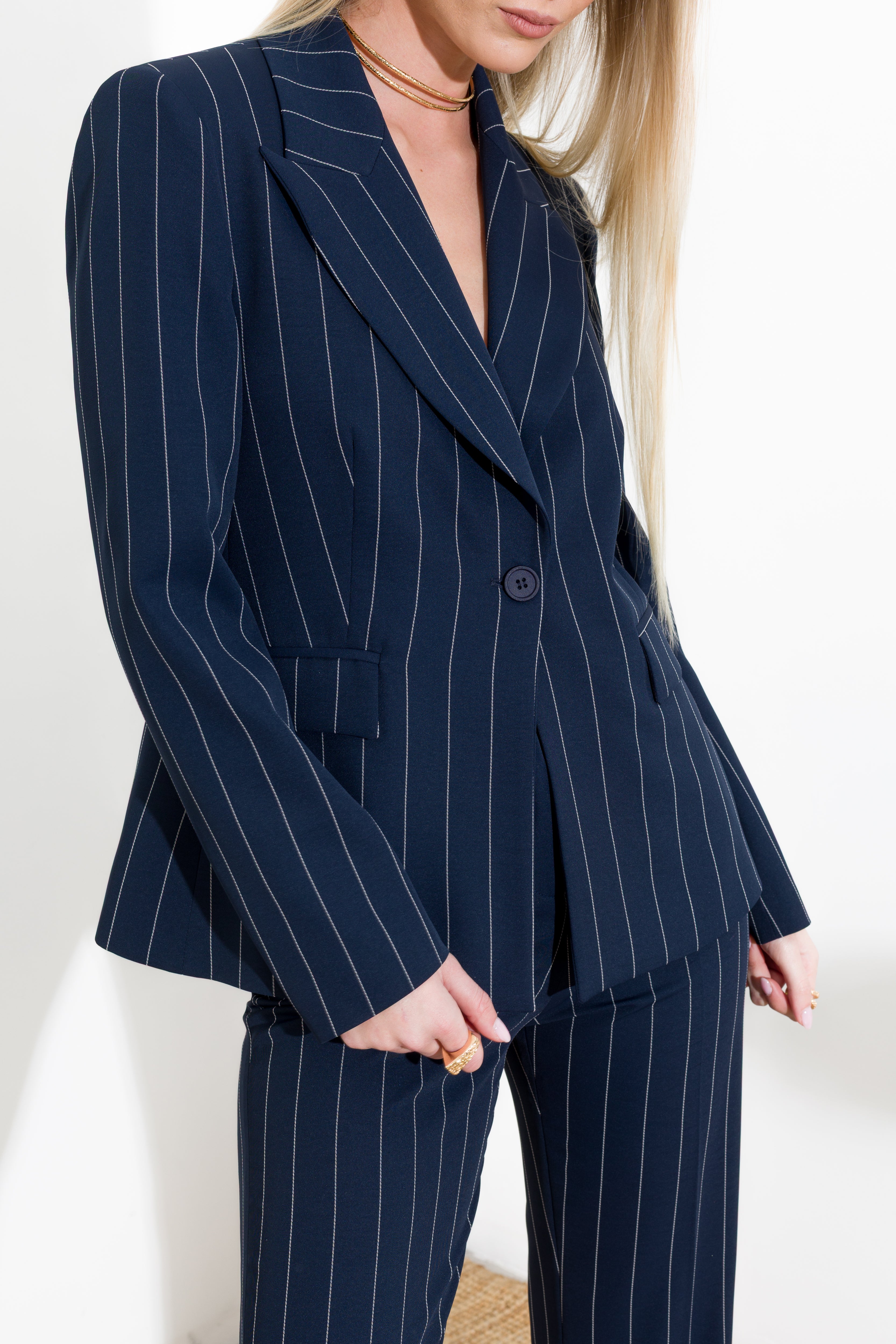 Blazer monopetto gessata - Compagnia Italiana