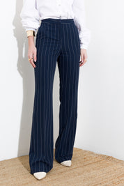 Pantalone flare gessato - Compagnia Italiana