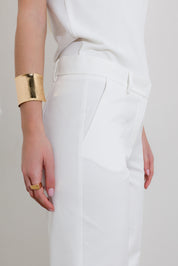 Pantalone in cotone gamba dritta