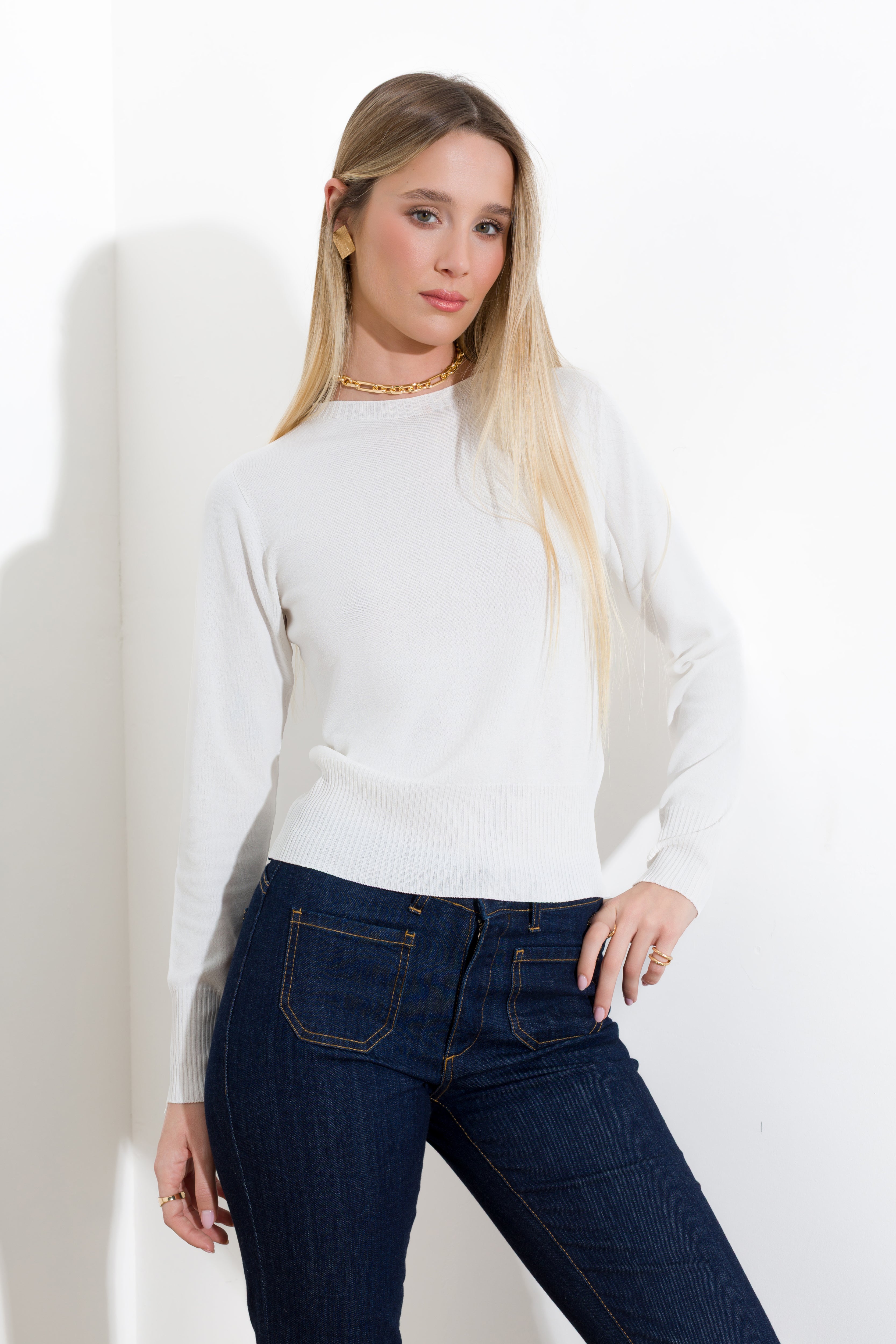 Maglia in cachemire a scatoletta FRIENDLY SWEATER - Compagnia Italiana