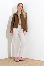 Double cotton trousers