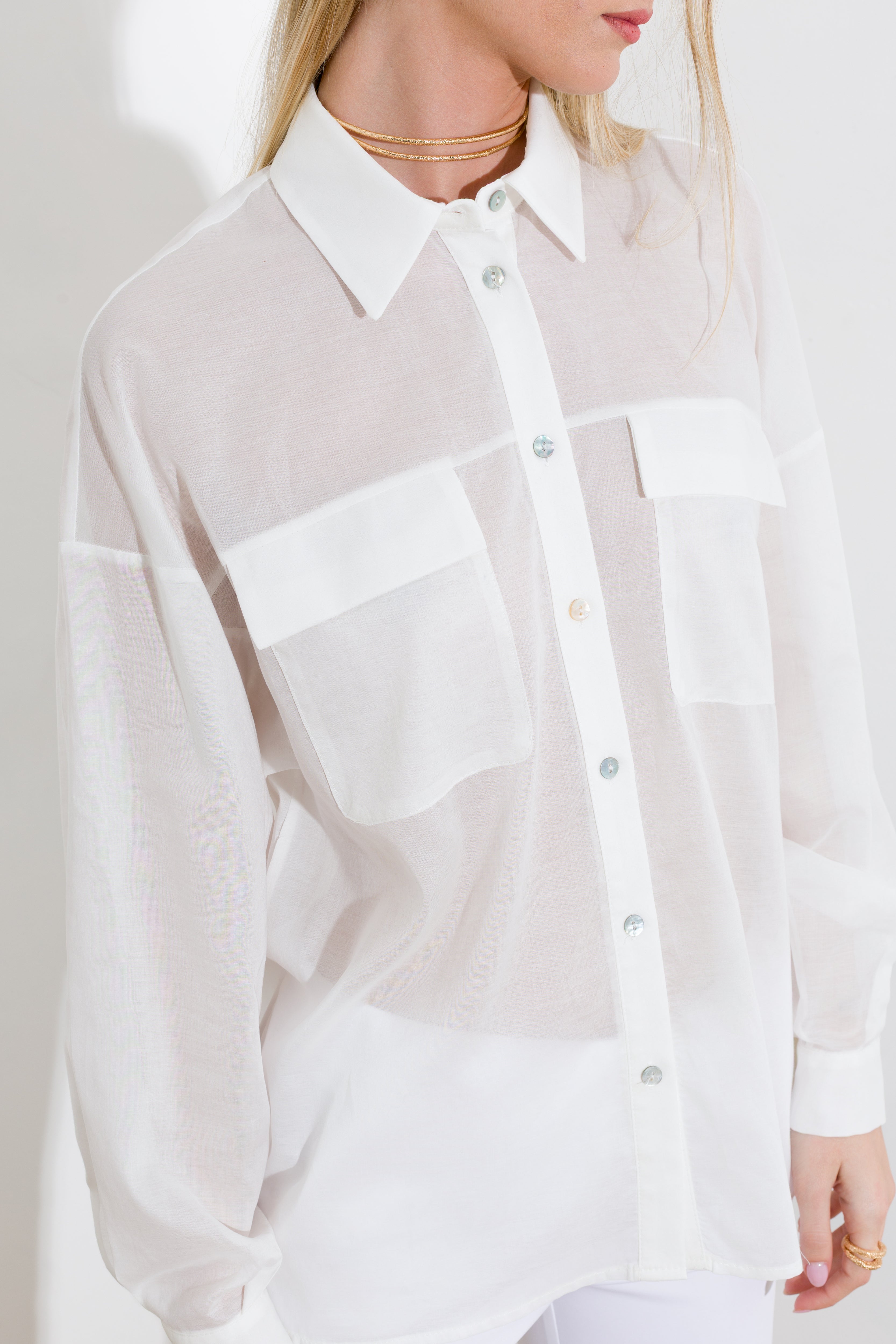 Camicia in mussola di cotone - Compagnia Italiana